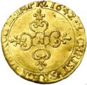 1 Ecu d'or (Louis XIII. N - Montpellier)