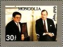 Punsalmaagin Ochirbat and George Bush