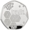 50 Pence (100 years since the discovery of insulin - Silver)