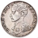1 Franc (Henri V Pretender. Small uniformed)