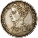 1 Franc (Henri V Pretender. Small uniformed. Reeded)