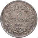 ½ Franc (Louis Philippe. H - La Rochelle)