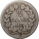 ½ Franc (Louis Philippe. M - Toulouse)