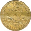 ½ Franc (Gold Piedfort)