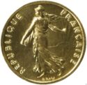 ½ Franc (Gold Piedfort)