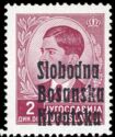 King Peter II (1923-1970) overprinted