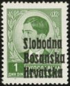 King Peter II (1923-1970) overprinted