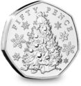 50 Pence (Christmas Tree)