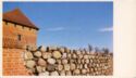 Trakai. Formidable walls of the Castle on the island