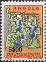 Map of Angola, industrial and farm workers