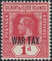 Overprinted WAR TAX