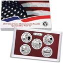25 Cents / Quarter (Proof set 2010 - Silver 5 Beautifull quarter set)