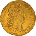 ½ Louis d'or (Louis XIV. Sun - D - Lyon)