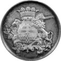 coats of arms for Ypres - 1870 (attendance token)