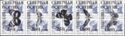 Butterflies Overprints on Soviet Definitives