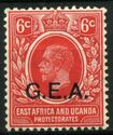 King George V 6 Cent G.E.A. Overprint