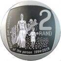 2 Rand (25th Anni. Democracy in South Africa - Freedom and Security of the Person)