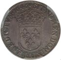 ¼ Ecu (Louis XIV. A - Paris. Long hair curl)