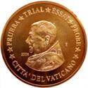 5 "Cent" (Pope Benedict XVI - Specimen Piedfort)