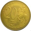 20 Euro Cent (Pope Benedict XVI - Specimen Piedfort)