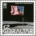 US Flag on the Moon