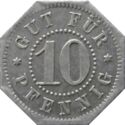 10 Pfennig (Geraer Strassenbahn Actien Gesellschaft)