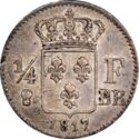 ¼ Franc (Louis XVIII - BB - Strasbourg)