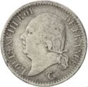 ¼ Franc (Louis XVIII - W - Lille)