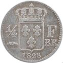 ¼ Franc (Charles X. - BB - Strasbourg)