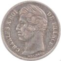 ¼ Franc (Charles X. - BB - Strasbourg)