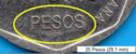 25 Pesos (28,82 mm)