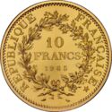 10 Francs (Piedfort Gold)