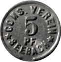 5 Pfennig (Cons. Verein)
