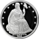 10 Dollars (Seated Liberty with Stars Design – Millennium)