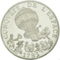 10 Francs (Montgolfier Balloon Piedfort - Silver)
