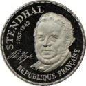 10 Francs (Stendhal Piedfort - Platinum)