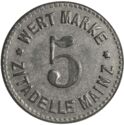 5 Pfennig (Zitadelle Mainz)