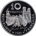 10 Francs (Victor Hugo - Piedfort Platinum)