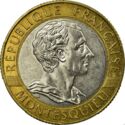 10 Francs (300th Birth anniversary of Philosopher Charles de Montesquieu)