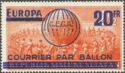 Europa CECA overprint "COURRIER PAR BALLON"