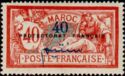 Type Merson Spanish surcharge with overprint
