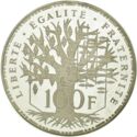 100 Francs (Pantheon Piedfort - Silver)