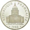 100 Francs (Pantheon Piedfort - Silver)
