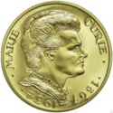 100 Francs (Gold Piedfort 50th Anniversary - Death of Marie Curie)