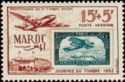Casablanca station No. 4 and stamp airmail