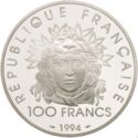 100 Francs (1996 Olympics-Discus thrower)