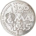 100 Francs (50 years of Victory. Pax. 22 gr)