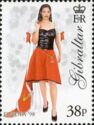 Mis Gibraltar in Black Bodice and Short Red Skirt