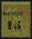 Type Alphée Dubois overprinted and surcharged