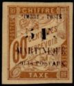 Type Duval overprint and surcharge